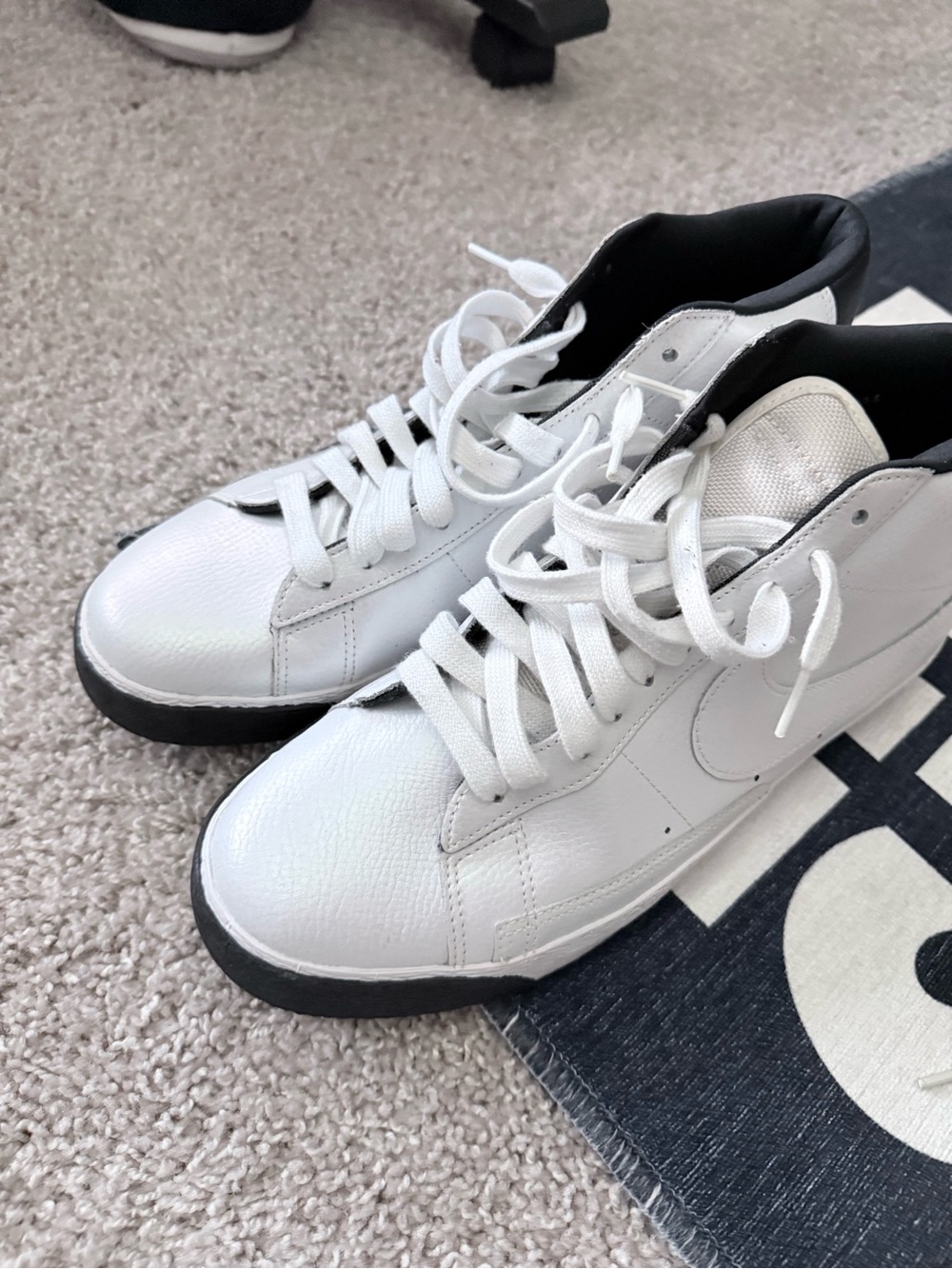 Nike Blazer Iridescent White and Black